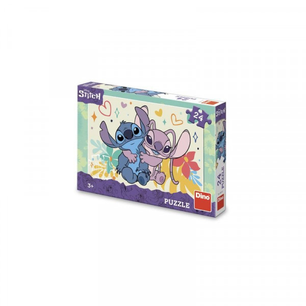 Puzzle 24 db - Stitch és Angel