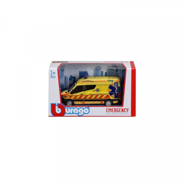 Bburago 1/50 Magyar Mentőautó - MB sprinter